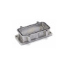 Embase encastrée 16B, Aluminium moulé sous pression, acier inoxydable, IP68/IP69K, Sortie basse